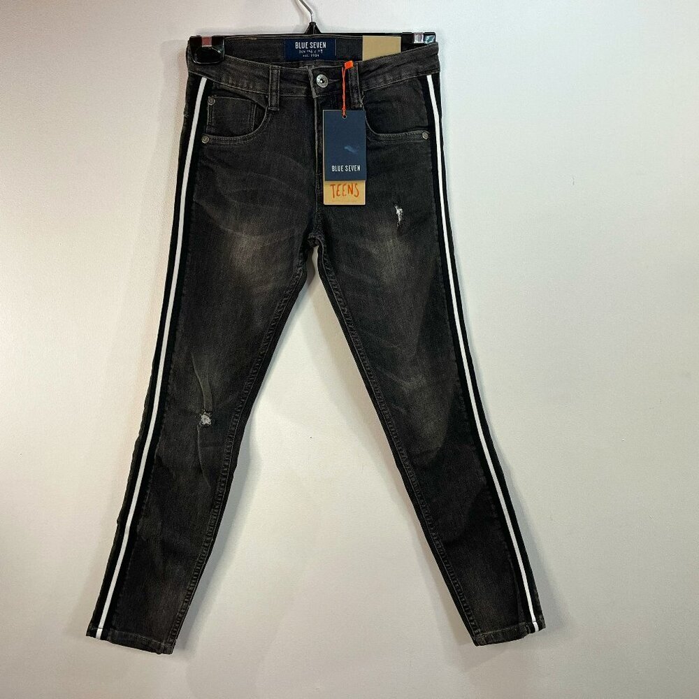 Blue Seven Girl's Black Denim Skinny Jeans - Size 146cm / 11 years - NWT